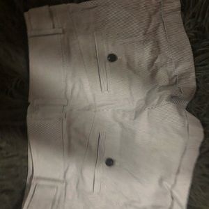 Blue and white stripped shorts